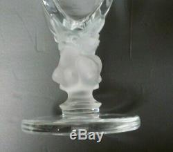 Lalique Crystal 11 Vase, Frosted Deer Base Wow