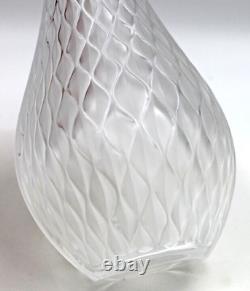 Lalique Crystal Art Glass Vibration Clear Vase 6 1/4