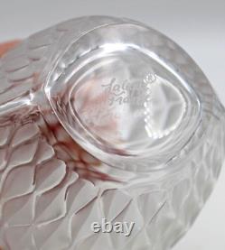 Lalique Crystal Art Glass Vibration Clear Vase 6 1/4