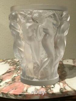 Lalique Crystal Bacchantes Vase Large