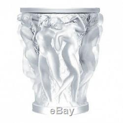 Lalique Crystal (Brand New) Bacchantes Vase Clear Ref 1220000 Height 24cm