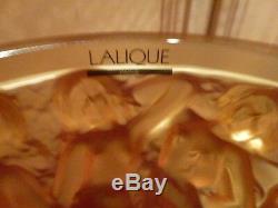 Lalique Crystal Classic Bacchantes Vase Ladies Amber BNIB HOMMAGE NUDES