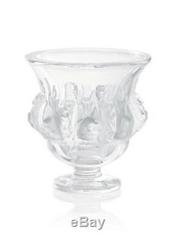Lalique Crystal Dampierre Vase #1223000 Brand New In Box Clear Save$ France F/sh