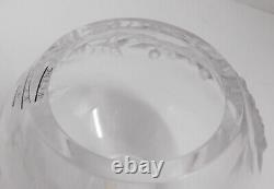 Lalique Crystal France Glycines Vase Frosted & Clear Art Glass