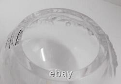 Lalique Crystal France Glycines Vase Frosted & Clear Art Glass