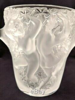 Lalique Crystal Ganymede Ice Bucket / Champagne-Wine Cooler/Vase