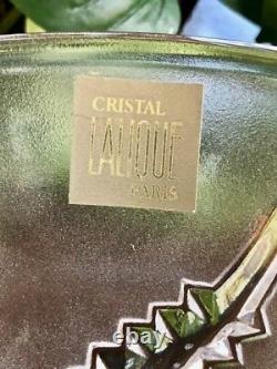 Lalique Crystal Lobelia Fern Vase, Mint Condition, Signed & Guaranteed Authentic