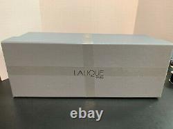 Lalique Crystal Lucca Vase 11 Tall in Box Signed France Art Glass