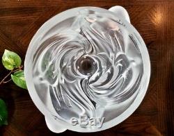Lalique Crystal Martinets Vase Mint, Signed, Authentic (Martinet) Retail $2800