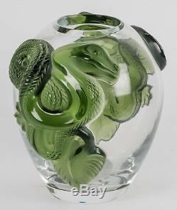Lalique Dragon Vase Green (JADE COLOR) Limited Edition of 99