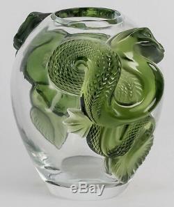 Lalique Dragon Vase Green (JADE COLOR) Limited Edition of 99