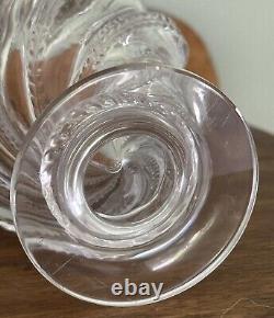 Lalique Ermenonville Clear Crystal Glass Vase 5.75