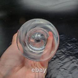 Lalique Ermenonville Vase 5.75 Clear Frosted Swirls Authentic Original