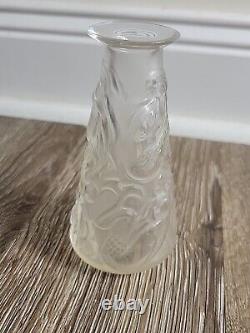 Lalique France 4 Soliflore Sirene Mermaid Bud Vase 1252600 Frosted Glass Clear