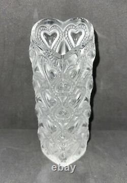 Lalique France Amour Vase Hearts Valentines Day