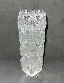 Lalique France Amour Vase Hearts Valentines Day