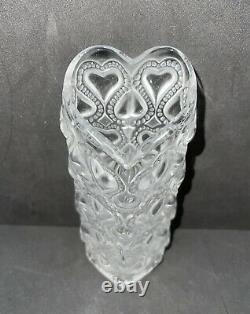 Lalique France Amour Vase Hearts Valentines Day