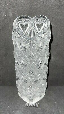 Lalique France Amour Vase Hearts Valentines Day