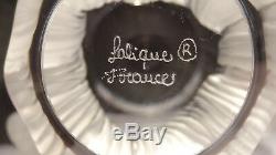 Lalique France Bagheera Lions Paw Crystal Vase / Bowl 8 1/2 Tall Marked