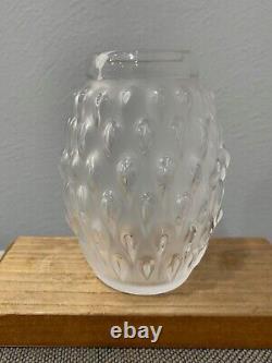 Lalique France Crystal Figuera Flower Vase 5