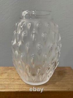 Lalique France Crystal Figuera Flower Vase 5