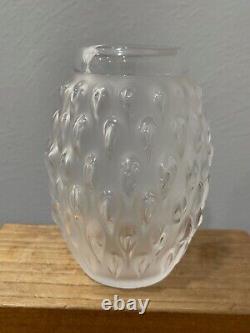 Lalique France Crystal Figuera Flower Vase 5