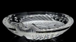 Lalique France French Art Glass Concareau Fish Cigar Ash Tray Ashtray Bowl Vase