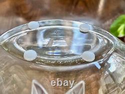 Lalique French Crystal Osumi Vase MINT signed 7.5 Tall