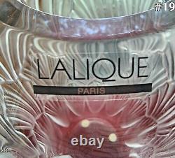 Lalique French Crystal'Sandrift' Shell Vase SIGNED WithSticker