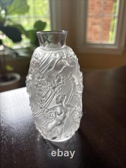 Lalique French Glass Femme Fleurs Bud Vase 4 / 10cm Woman & Flowers- Mint