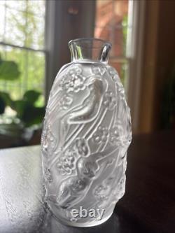 Lalique French Glass Femme Fleurs Bud Vase 4 / 10cm Woman & Flowers- Mint