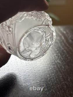 Lalique French Glass Femme Fleurs Bud Vase 4 / 10cm Woman & Flowers- Mint