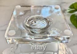 Lalique Frosted Crystal Elizabeth Vase Mint Signed Authentic Excellent Quality