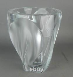 Lalique Glass Frosted Clear Ingrid Vase