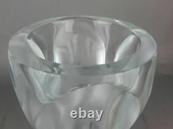Lalique Glass Frosted Clear Ingrid Vase