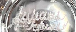 Lalique LUCIE Vintage Shell Vase Fluted Clear & Frosted French Crystal 6