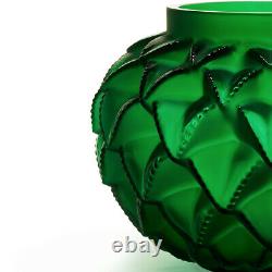 Lalique Languedoc Small Vase Green Crystal 10488800 New