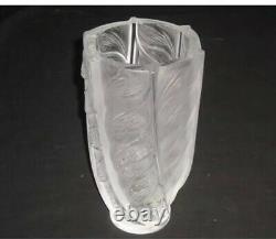 Lalique Large Crystal Liseron Vase Excellent