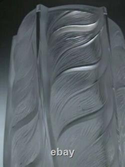 Lalique Large Crystal Liseron Vase Excellent