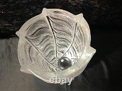 Lalique Large Crystal Liseron Vase Excellent