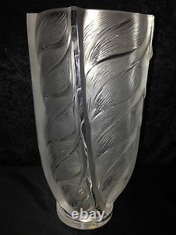 Lalique Large Crystal Liseron Vase Excellent