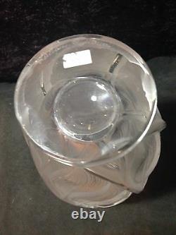 Lalique Large Crystal Liseron Vase Excellent