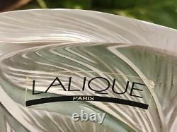 Lalique Liseron Vase Signed and Guaranteed Authentic 9.25 Tall MINT