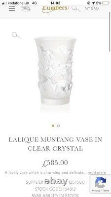 Lalique Mustang Case Crystal mint condition