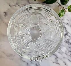 Lalique Ondines Crystal Nudes Vase Large, Heavy, Gorgeous! Signed, Authentic