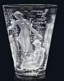 Lalique Ondines Vase Signed Lalique France