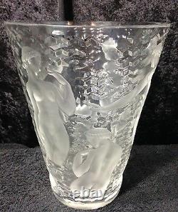 Lalique Ondines Vase Signed Lalique France