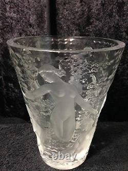 Lalique Ondines Vase Signed Lalique France