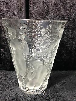 Lalique Ondines Vase Signed Lalique France