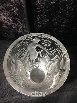 Lalique Ondines Vase Signed Lalique France